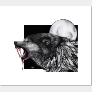 Blood Wolf Posters and Art